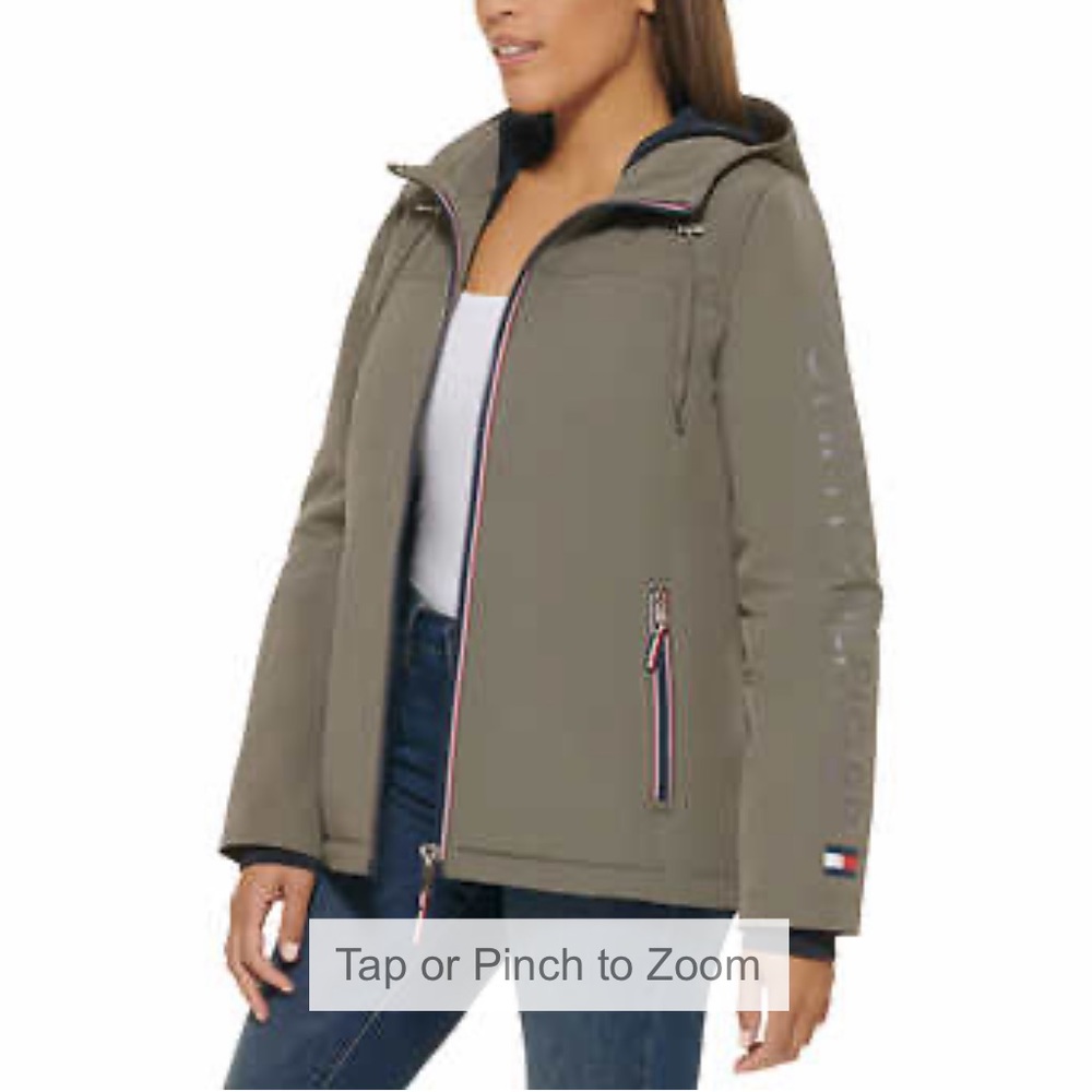 NWT Tommy Hilfiger Ladies Lined Jacket- Gray